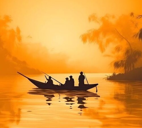 Kerala Boat Sunset